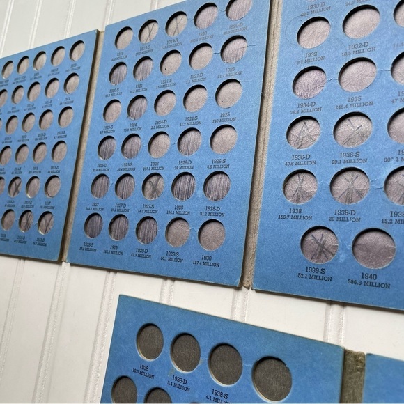 Lot Of 5 Blue Whitman Coin Collector Books Empty 9030 9009 9004 9039 - Picture 6 of 8